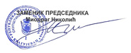 Потпис председавајућег