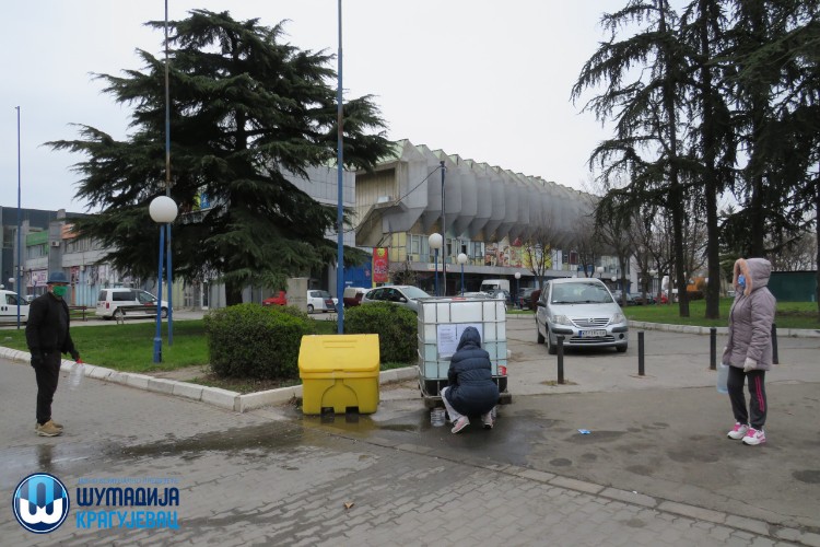 Средство за дезинфекцију затворених простора на десет локација
